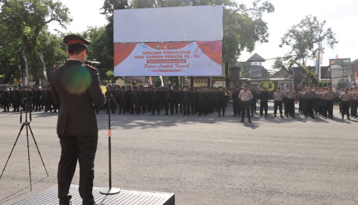 Polres Loteng Gelar Upacara Peringatan Hari Sumpah Pemuda Ke – 96.