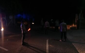 Patroli Rutin Polres Loteng Cegah Aksi Kriminalitas Pada Malam Hari.