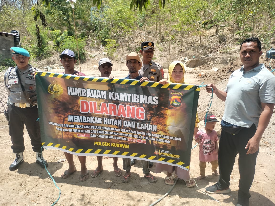 Aksi Polsek Kuripan Antisipasi Kejahatan 3C dan Kebakaran Hutan di Musim Kemarau