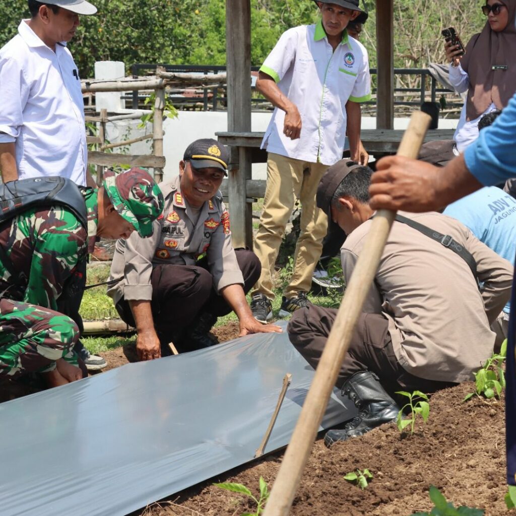 Polres Dompu Launching Gugus Tugas Polri Mendukung Ketahanan Pangan di Wilayah Kabupaten Dompu