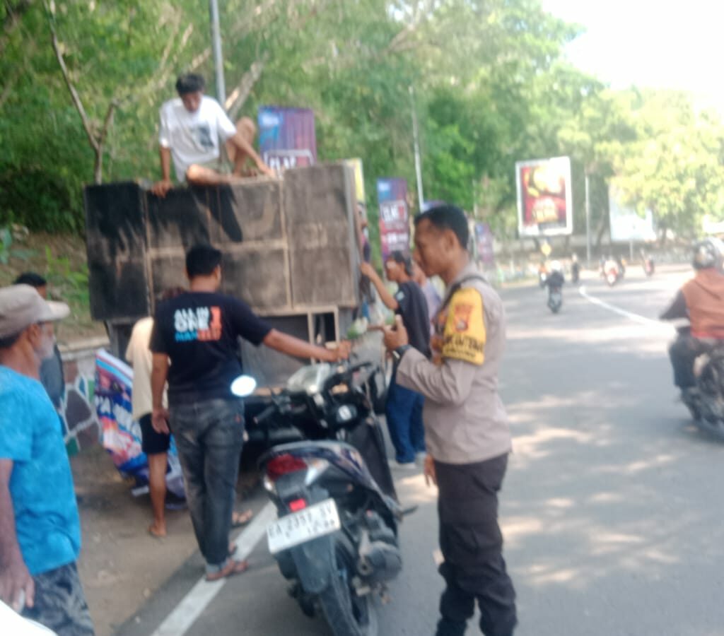 Bhabinkamtibmas Kelurahan Monggonao Gelar Patroli dan Cooling System untuk Jaga Kondusifitas Kamtibmas