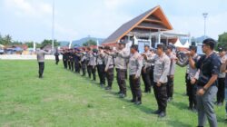 Kampanye Akbar Hari ke-2 Berlangsung Aman, Polres Sumbawa Barat Turunkan 130 Personel Pengamanan