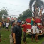 Kapolres Dompu Terjun Langsung Tangani Kebakaran Hebat Kantor Camat Woja