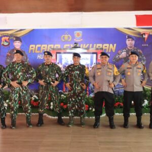 Kapolres Loteng Hadiri Syukuran HUT Ke-79 Korps Brimob Polri di Mako Sat Brimobda NTB.