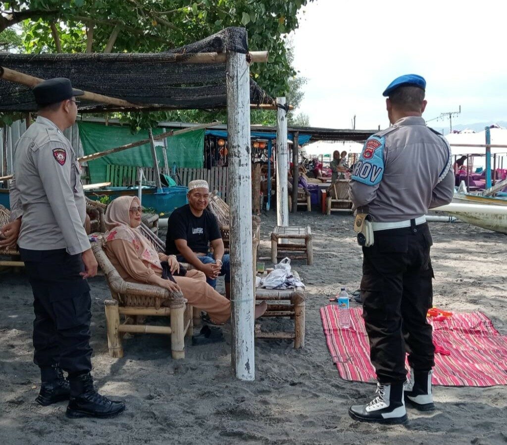 Pasca Pilkada, Polsek Lembar Intensifkan Patroli di Tempat Wisata