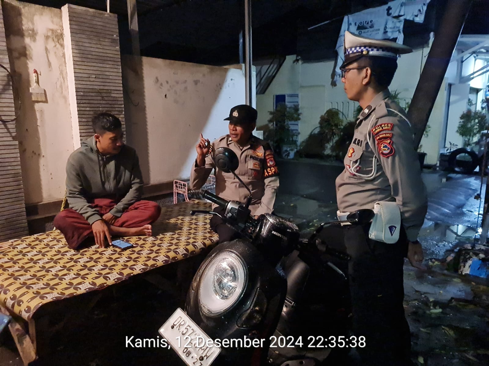 Patroli Kamtibmas Pasca Pemilukada, Polsek Kediri Jaga Keamanan Wilayah