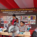 Patroli Polisi Jaga Keamanan Pilkada Lombok Barat 2024