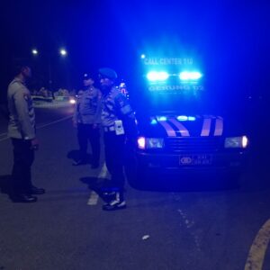 Polsek Gerung Patroli Rutin Cegah Balap Liar di Bypass Lombok Barat