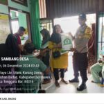 Bhabinkamtibmas Desa Karang Dima Lakukan Monitoring Penyaluran Bantuan Pangan Non Tunai (BPNT)