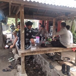 Jelang Penetapan Bupati dan Wakil Bupati terpilih, Polsek Gangga Masifkan Cooling System