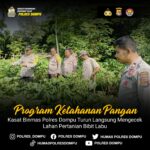 Kanit Binmas Polsek Dompu Gelar Kegiatan Ketahanan Pangan Program 1 di Dusun Hijrah