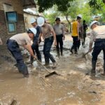 Sat Samapta Polres Dompu Gelar Bakti Sosial Untuk Korban Banjir di Kelurahan Potu