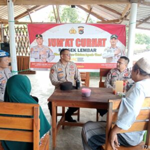 Jumat Curhat Polsek Lembar: Warga Teluk Waru Curhat Soal Banjir dan Kamtibmas