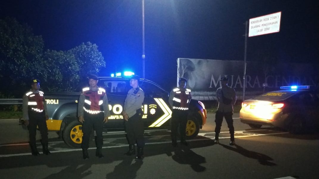 Malam di Bypass BIL Lebih Terang, Polres Lombok Barat Gencar Patroli Blue Light