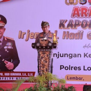 Kapolda NTB Beri Arahan dan Resmikan Sport Center Polres Lombok Barat