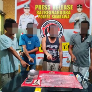 Opgab Jelang Malam Tahun Baru, Polsek Empang Amankan Ratusan Poket Sabu