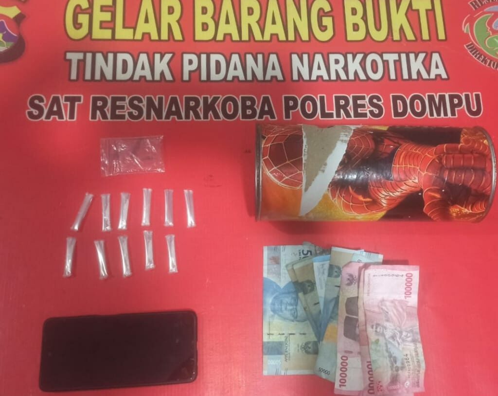 Polres Dompu Tunjukkan Keseriusan Perangi Narkoba, Pengedar Dibekuk di Kempo