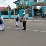 Personel Sat Lantas Polres Bima Kota Laksanakan Gatur Pagi untuk Wujudkan Kamseltibcar Lantas