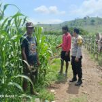 Polsek Hu’u Pantau Pengolahan Lahan Pertanian untuk Dukung Ketahanan Pangan Nasional