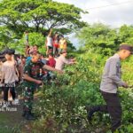 Sinergitas TNI-Polri dan Pemerintah Sumbawa Bersinergi Bersama Masyarakat dalam Gotong Royong Membersihkan TPU Gunung Setia