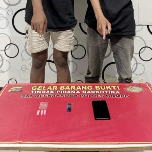 Timsus Satresnarkoba Polres Dompu Kembali Beraksi, Dua Pengedar Sabu Ditangkap