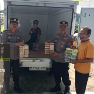 Polres Sumbawa Pantau Launching Program Makan Bergizi Gratis di Kecamatan Lunyuk