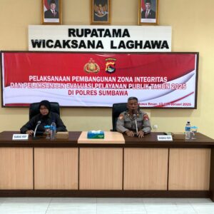 Polda NTB Laksanakan Pembinaan Zona Integritas di Polres Sumbawa, Wujudkan WBK dan WBBM
