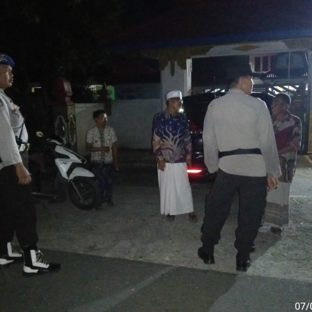 Polsek Lembar Gencar Patroli Malam, Antisipasi 3C dan Balap Liar