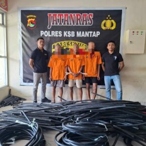 Polisi Amankan Komplotan Pencuri Kabel Milik PT. PLN