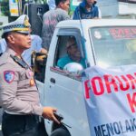 Sat Lantas Polres Bima Kota Laksanakan Pengawalan dan Pengamanan Aksi Massa CPPPK