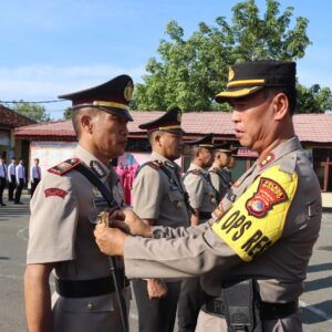 Polres Dompu Gelar Sertijab Pejabat Utama, Kapolres Tegaskan Profesionalisme dan Perang Melawan Narkoba