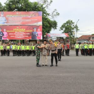 Apel Pengamanan Pawai Takbiran, Polres Loteng Libatkan Ratusan Personel Gabungan.