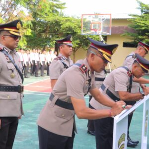 Polres Lombok Utara Terdepan, Terapkan Tanda Tangan Digital dalam Sertijab