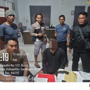 Polsek Moyo Hulu Amankan Seorang Pria Terduga Pelaku Pencurian Sapi