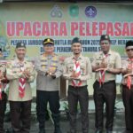 Kapolres Kepulauan Meranti Lepas Puluhan Peserta Jambore Karhutla 2025
