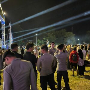 Patroli KRYD Amankan Malam Puncak Festival Rimpu Mantika 2025 di Kota Bima