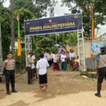 Nunas Tirta Suci Waisak di Lombok Barat: Khidmat dan Pengamanan Ketat Polisi