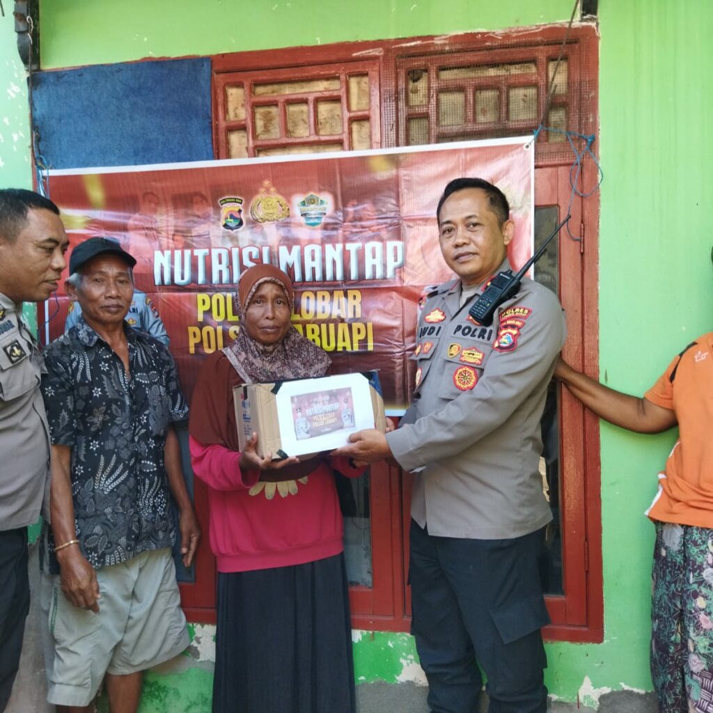 Bantuan Nutrisi Polsek Labuapi Dukung Kesehatan Warga Disabilitas di Lombok Barat