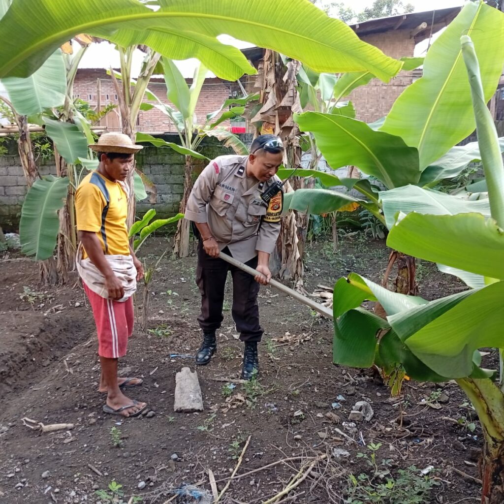 Bhabinkamtibmas Dorong Ketahanan Pangan Desa di Lombok Barat
