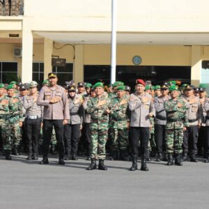 Perkuat Sinergitas, Polres Loteng Dan Kodim 1620/Loteng Gelar Apel Bersama. 