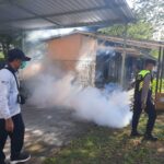 Polres Lombok Utara Gandeng Dikes KLU Lakukan Fogging