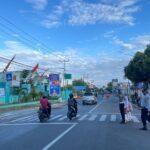 Personel Sat Lantas Polres Bima Kota Laksanakan Gatur Pagi untuk Wujudkan Kamseltibcar Lantas