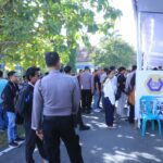 Polres Sumbawa Barat Lakukan Pengamanan Job Fair di Disnakertrans KSB