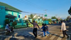 Sat Lantas Polres Bima Kota Laksanakan Rawan Pagi/Strong Point Guna Antisipasi Kemacetan dan Laka Lantas