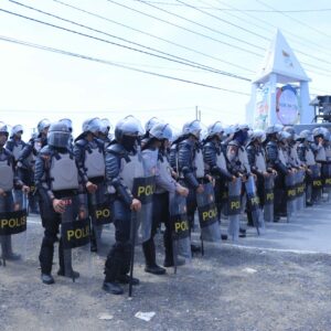 Polres Sumbawa Barat Amankan Aksi Unjuk Rasa P4S di Simpang Poto Tano, Situasi Aman dan Kondusif