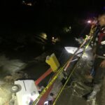 Mobil Ekspedisi Terjun ke Sungai, Polsek Kayangan Respon Cepat Olah TKP Kecelakaan