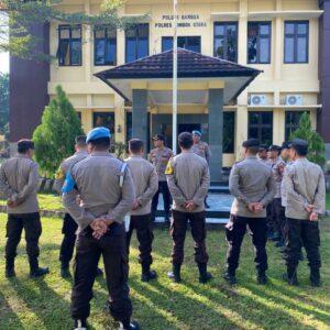 Kapolres Lombok Utara Sidak Polsek Gangga, Tegaskan Disiplin dan Larangan Penyalahgunaan Narkoba Serta Judi Online