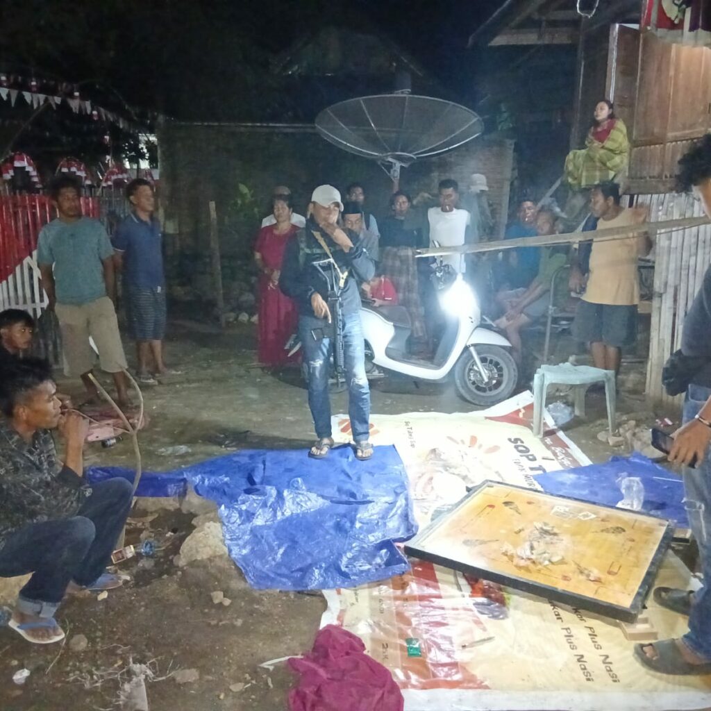 Gerebek Judi Karambol, Tiga Terduga Diamankan Polsek Sape Polres Bima Kota