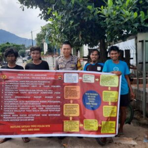 Bhabinkamtibmas Polsek Langgudu Polres Bima Kota Laksanakan Sosialisasi TPPO kepada Warga Desa Karumbu
