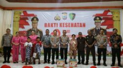 Semarak Hari Bhayangkara ke-79, Polda Sulut Gelar Bakti Kesehatan di Desa Pakuweru Minsel